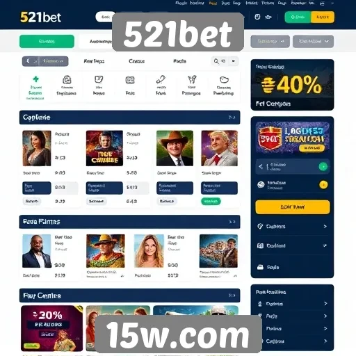 Interface de usuário do 521bet é fácil de navegar